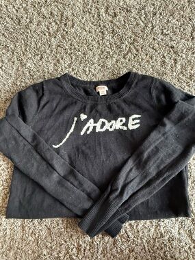 Mossimo Supply Co. Black Sweater with Red Logo Tag